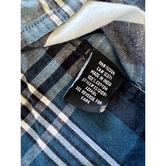 Ezekiel Cotton Button Down Shirt Vintage Y2K Style Size L - Picture 4 of 4